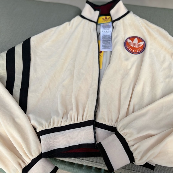 Gucci Jackets & Blazers - Gucci x Adidas 2023 Velour Bomber Jacket size small
